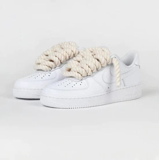 NIKE AIRFORCE 1 WHITE ROPES