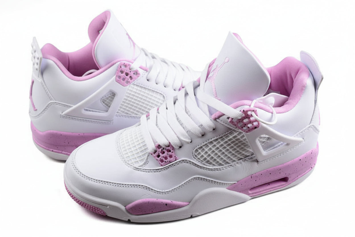 Jordan Retro 4 white pink