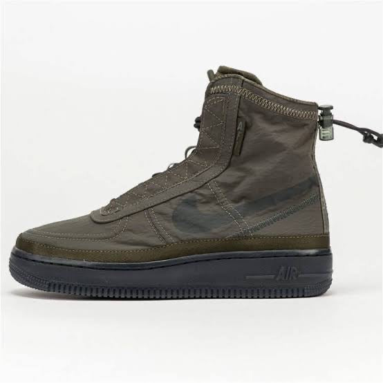 NIKE AIRFORCE 1 SHELL BOOT MILITARY GREEN