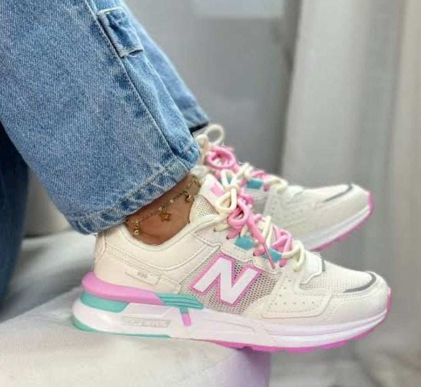 New Balance pink cream