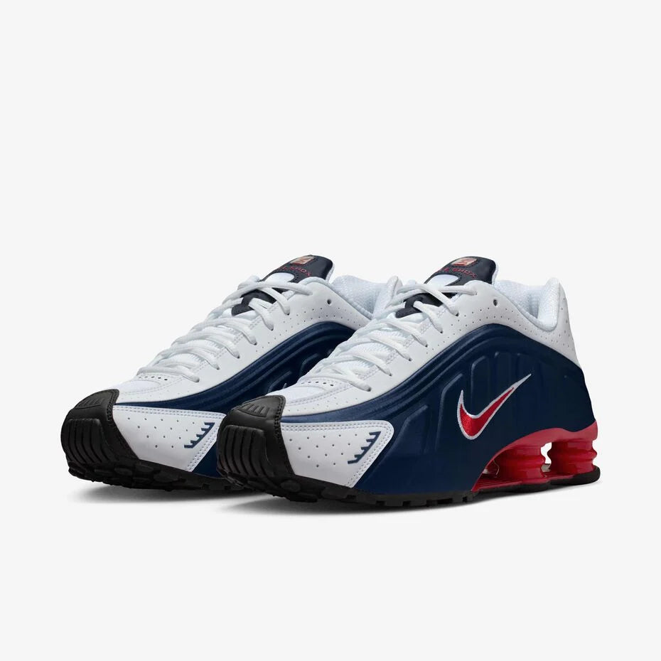 Nike Shox R4 blue/red swoosh