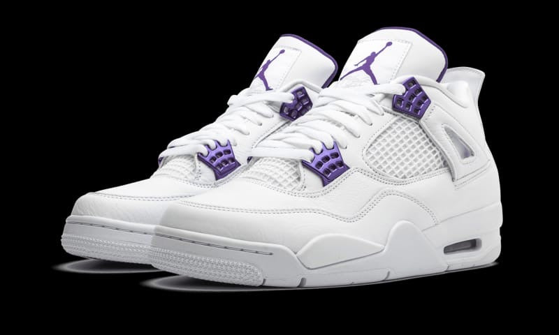 AIR JORDAN 4 retro white/purple
