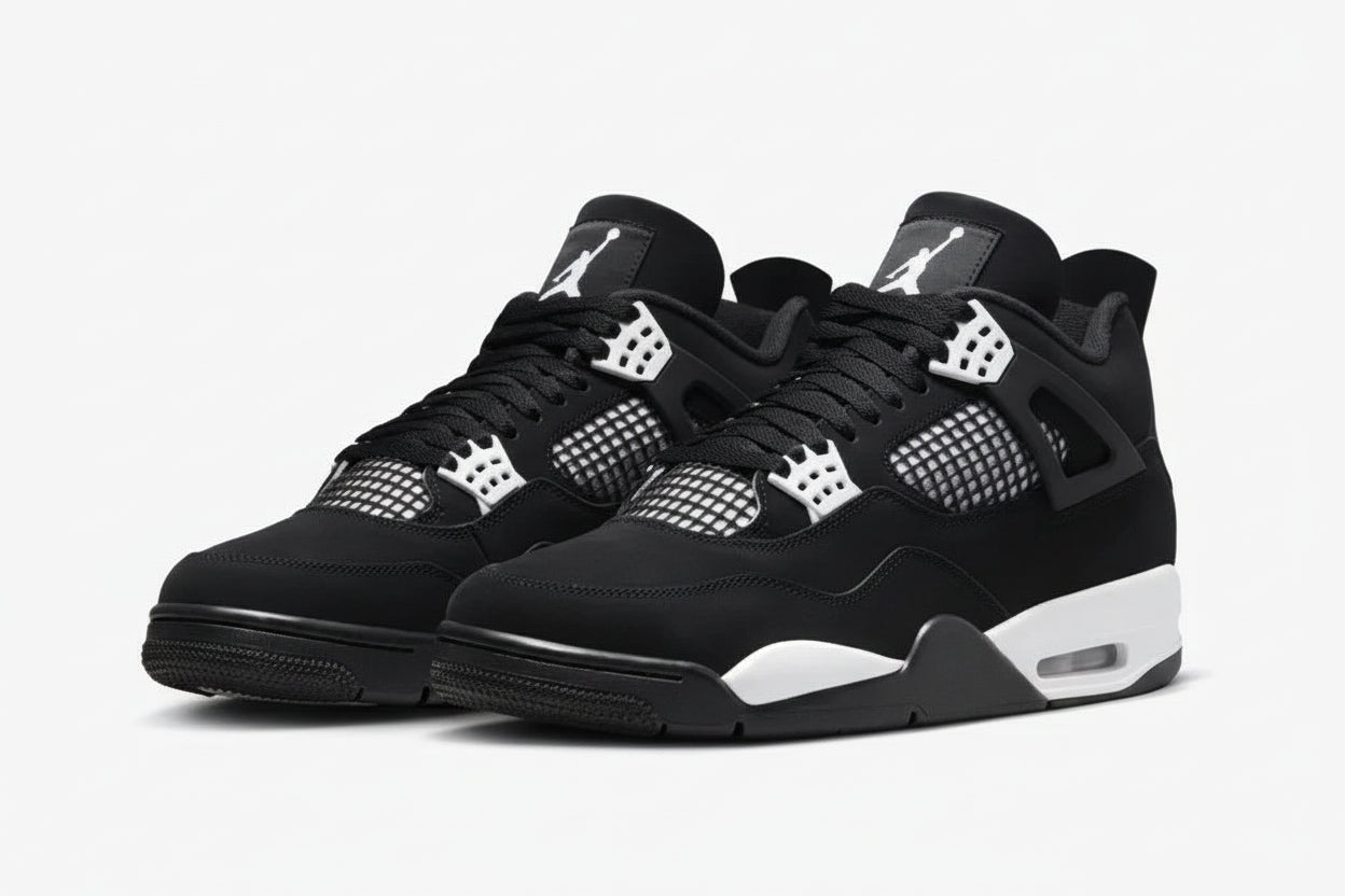 Jordan Retro 4 Black and White