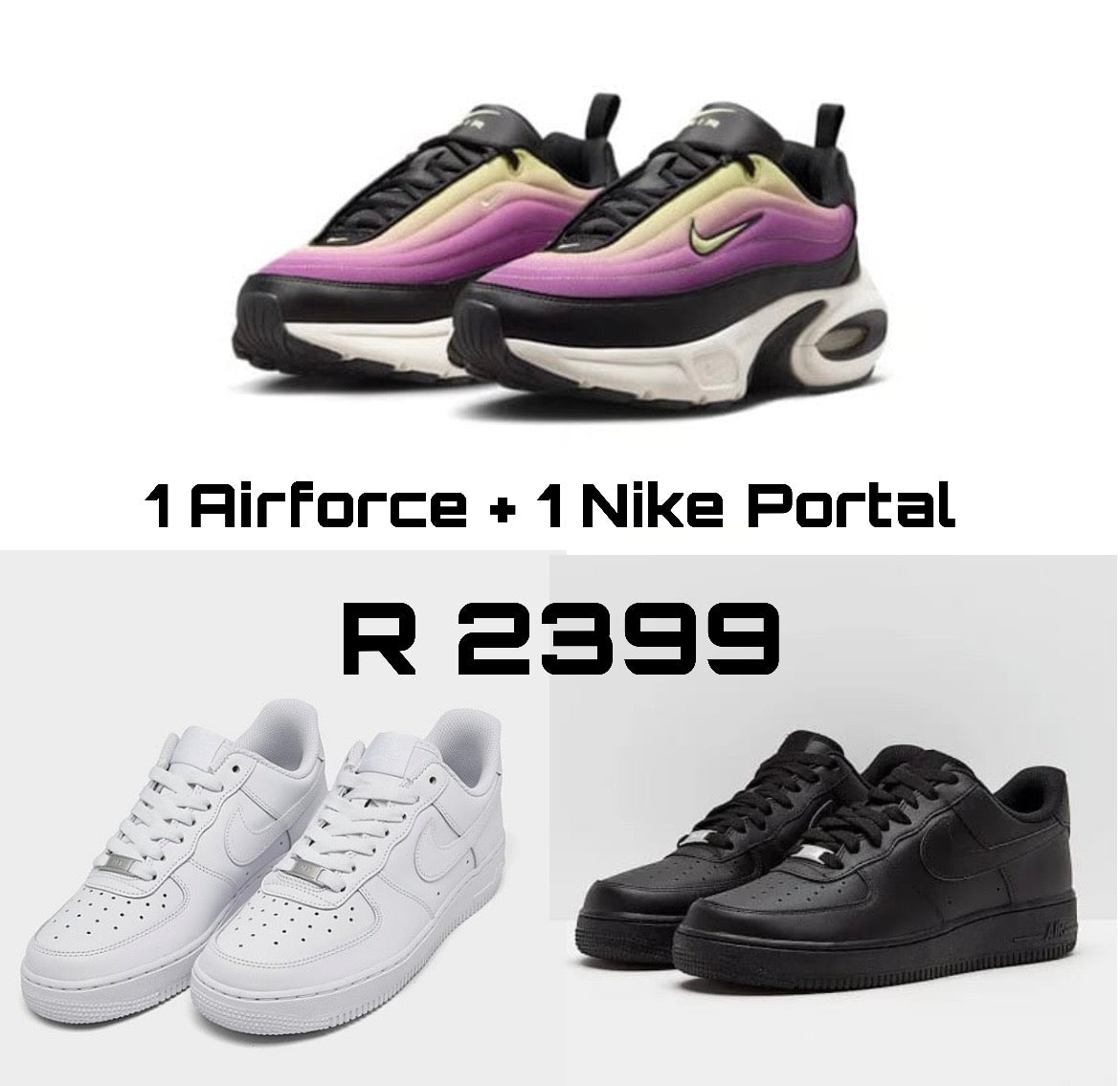 Gradient purp portal + 1 Airforce